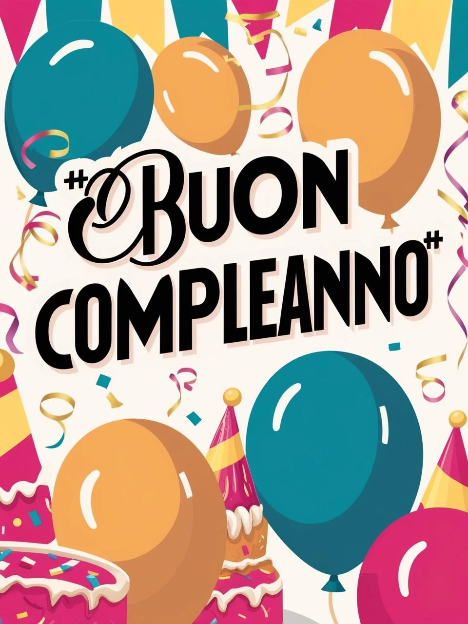 Edition Seidel Biglietto Auguri Compleanno Quadrato 14,5 Cm Con Busta, Happy Birthday Con Testo In Inglese, Design Musica Cool