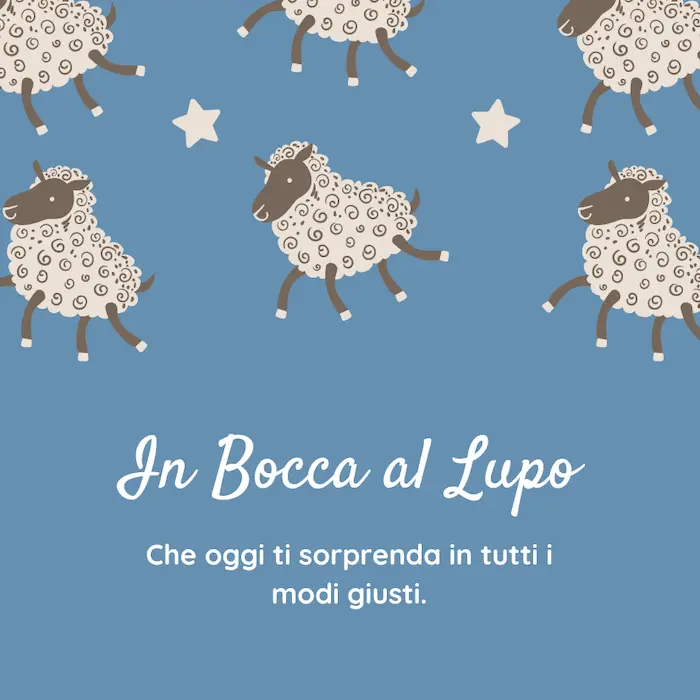 In Bocca al Lupo Immagini per Whatsapp
