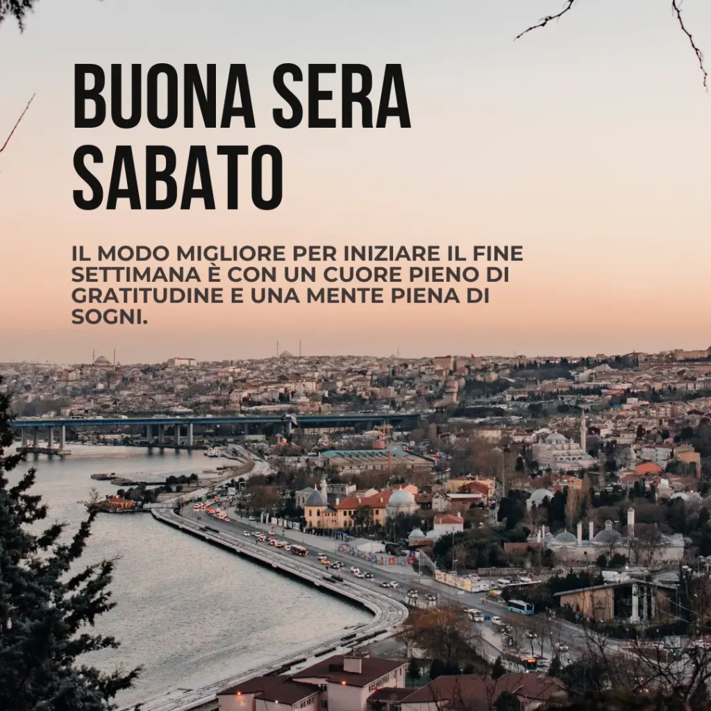 buona sera sabato candela