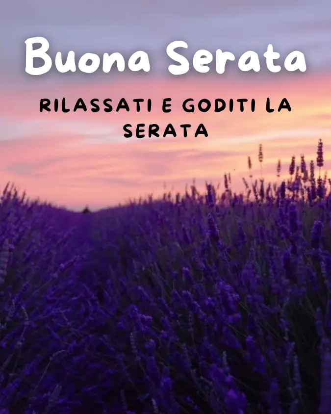 buona serata serena immagini