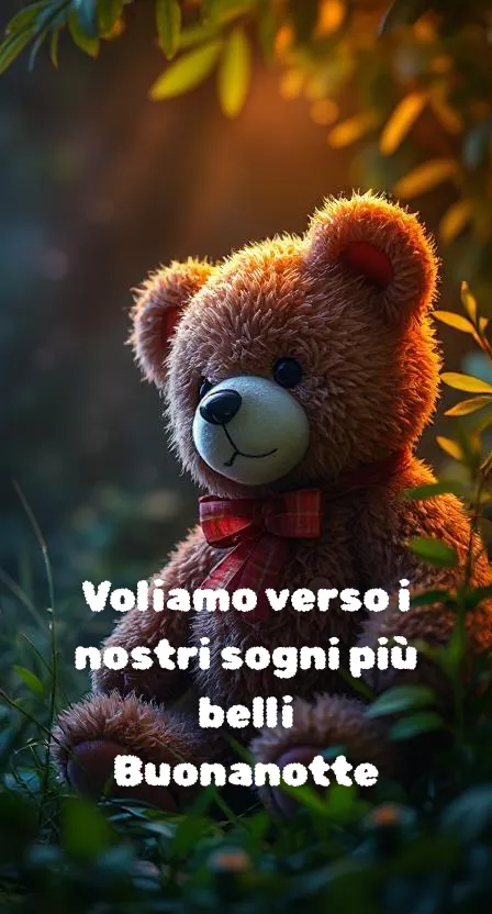 Voliamo verso i nostri sogni più belli Buonanotte