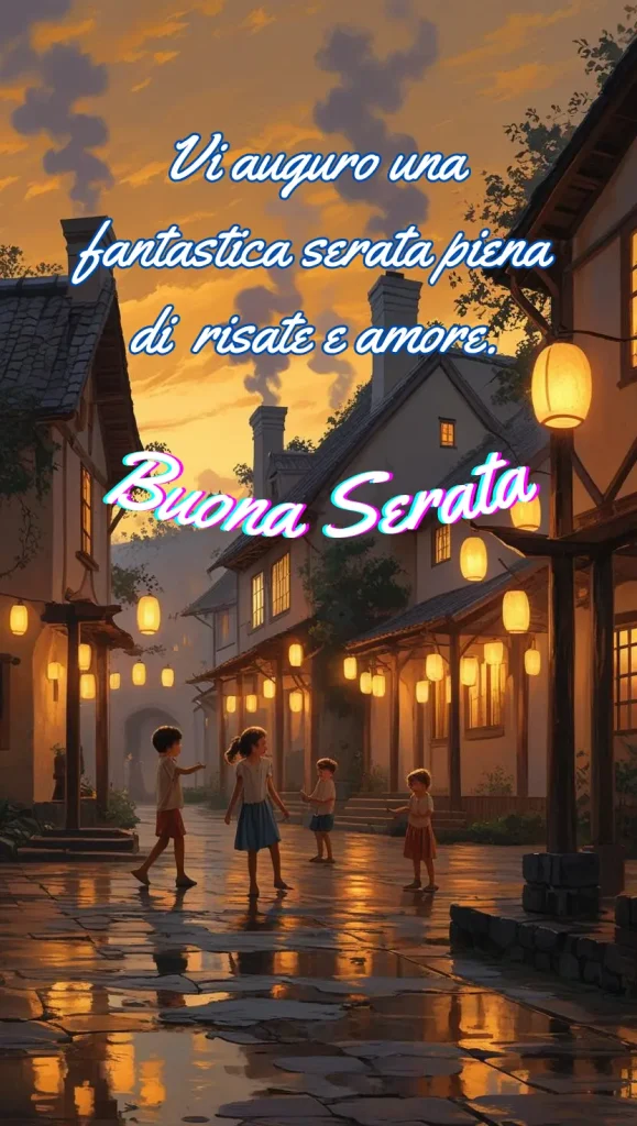 Vi auguro una fantastica serata piena di risate e amore