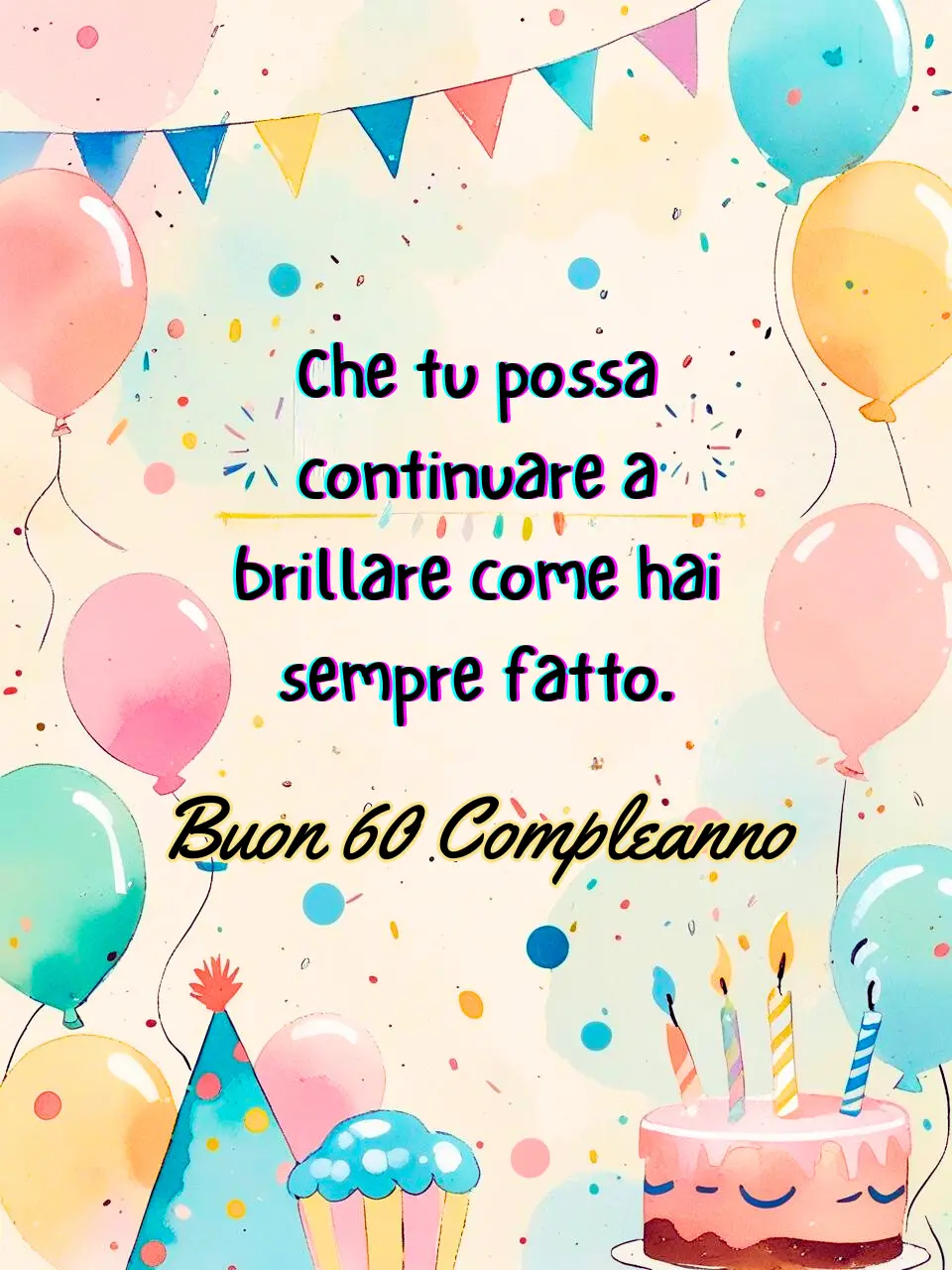 buon 60 compleanno