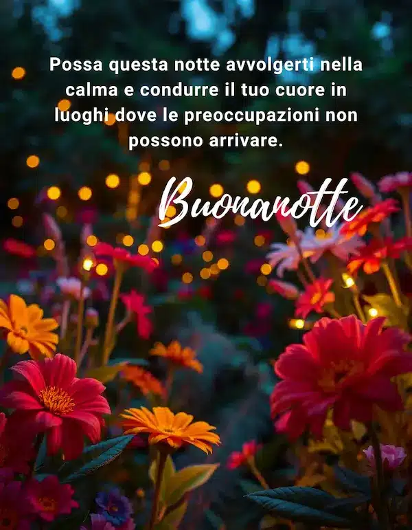 Buonanotte Con Fiori Invernali