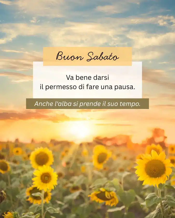 buon sabato immagini