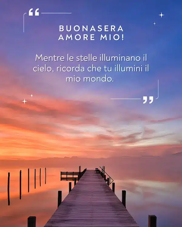 buona serata amore mio frasi