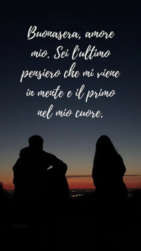 buona serata amore mio ti amo