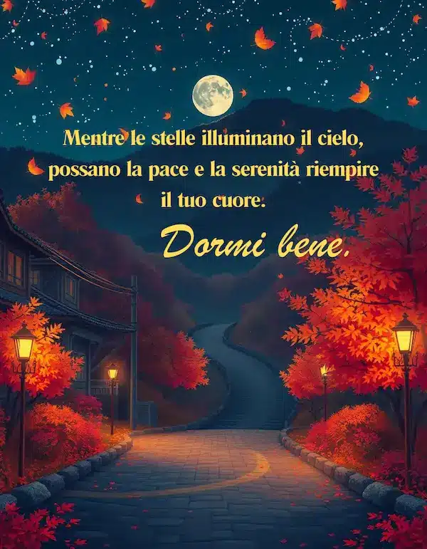 immagini Buonanotte Autunnale WhatsApp